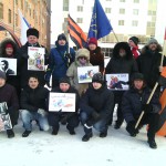 «Госдеп, руки прочь от Украины!» – под таким девизом прошел пикет НОД возле Генконсульства США в Екатеринбурге 7 февраля 2014
