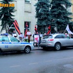 Массовый пикет у посольства Украины в поддержку борьбы против 5-й колонны (06-07.02.2014)