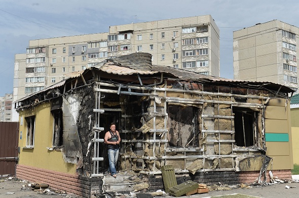 Ситуация в районе базы Луганского погранотряда, 4 мая 2014