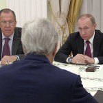Встреча Владимира Путина с госсекретарём США Джоном Керри