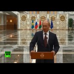 Президент РФ: Россия не может выдвигать условий по урегулированию ситуации на Украине