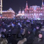 Репетиция Майдана на Манежной площади в Москве
